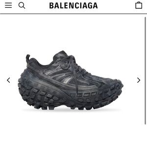 Balenciaga black tennis shoes , size EUR 40